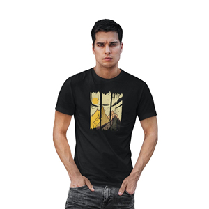 เสื้อยืดคอกลมสำหรับผู้ชายเสื้อยืดแฟชั่นสำหรับผู้ชายเสื้อลำลองระบายอากาศ - Product Image 1