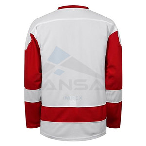 Maillot de hockey pour hommes de qualité professionnelle, manches longues, col en V, coupe ample, lavage en machine - Product Image 3