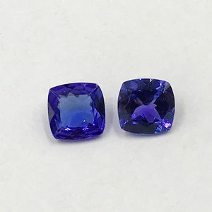 Natural Loose Gemstone Best Quality Tanzanite <b>Cushion</b> Faceted Gemstone Available at Custom Size - Product Image 1