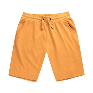 กางเกงขาสั้นลำลองผู้ชาย ผ้าฝ้าย 100% สวมใส่สบาย คุณภาพสูง ระบายอากาศได้ดี แห้งเร็ว เอวกลาง มีเชือกผูก ปิดด้วยเชือกผูก สีพื้น - Product Image 1