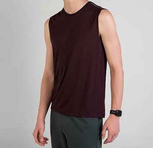 เสื้อกล้ามระบายอากาศได้ดีสำหรับผู้ชายเสื้อกล้ามวิ่งออกกำลังกายตาข่ายถักดีไซน์โลโก้ออกแบบได้ตามต้องการ - Product Image 4