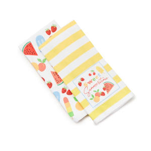 Dernier modèle de tissu doux en coton tissu brodé serviettes de cuisine à impression personnalisée au meilleur prix - Product Image 2