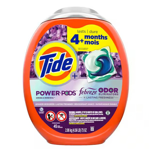 Para Tide Pods 104 Count Cápsulas de detergente fáciles de usar para conquistar manchas de lavandería obstinadas para las necesidades diarias de lavado del baño - Product Image 6