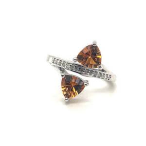 Bague en argent sterling personnalisée pour femmes. 925 diamant péridot vert naturel pour mariage autres bijoux en diamants précieux en gros - Product Image 3