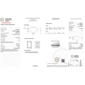 IGI certifié 2.91 CT diamant taille émeraude cultivé en laboratoire G couleur SI1 clarté pour la fabrication de bijoux - Product Image 2