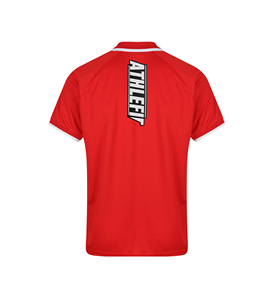 Athlefit, informal para hombre, para Polo, Jersey ligero, Top elegante, cuello de punto Jacquard, manga corta raglán para eventos de equipos deportivos - Product Image 4