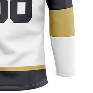 Camiseta de hockey sobre hielo de 100% poliéster de secado rápido con impresión por sublimación personalizada OEM deportes Unisex personalizable - Product Image 6