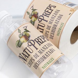 Custom UV Printed Self-Adhesive Vinyl Bottle Sticker Label Waterproof for Food Beverage Clear PVC Labels for Juice Drinks Glass