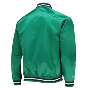 Veste bomber à col montant en polyester 100% personnalisée pour équipe sportive, pour hommes et femmes, avec position du logo sur le devant et couleurs personnalisées - Product Image 4