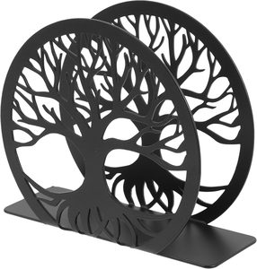 New Life Tree Design Porte-serviettes en métal de couleur noire pour table, distributeur de serviettes en métal pour la cuisine, porte-serviettes autoportant - Product Image 1