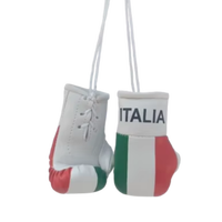 Mini-gants de boxe personnalisés avec drapeau national, porte-clés de voiture en cuir PU, anti-humidité, pour adultes, vente en gros, OEM, États-Unis, Grèce