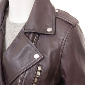 Chaqueta de Cuero Casual de Moda para Mujer, Transpirable y de Alta Calidad, para Otoño, con Cierre, Impermeable y Resistente al Viento - Product Image 4