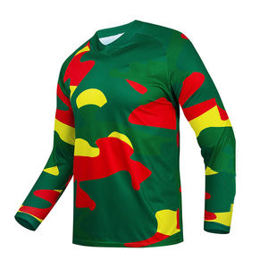 Mx Motocross Jersey Diseño de logotipo personalizable Transpirable A prueba de viento Tallas grandes Alta calidad - Product Image 1