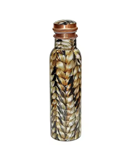 100% Pure Copper Jointless Printed Luxurious Copper <b>Water</b> <b>Bottles</b> Leakproof Drinkware <b>Bottle</b> Fitness Gym Indoor Use <b>Water</b> <b>Bottle</b> - Product Image 2