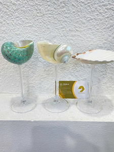 Seashell Wine Cups Gobelet artisanal du Vietnam pour la décoration de bar à cocktails et le service hôtelier - Product Image 5
