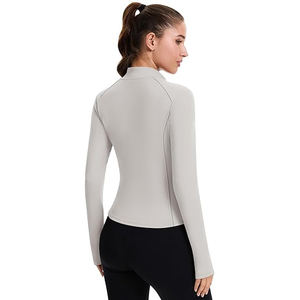 Chaqueta Deportiva Ligera con Cremallera Completa para Mujer, Ropa de Yoga Suave, Cómoda, de Nailon y Elastano, para Entrenamiento - Product Image 2