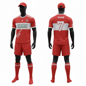 Uniforme de Fútbol Gaélico para Hombre, 180 GSM, Poliéster Premium Interlock, Azul Marino, Azul Claro, Blanco, Panel Diagonal Personalizado - Product Image 3