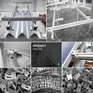 Sunrack Tile Roof Solar Mounting Roof Brackets For Solar Panels Pitched Roof Structure