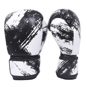 Guantes de boxeo profesionales de PU más vendidos, logotipo personalizado de alta calidad, MOQ bajo, precio razonable para adultos, hechos de cuero - Product Image 1