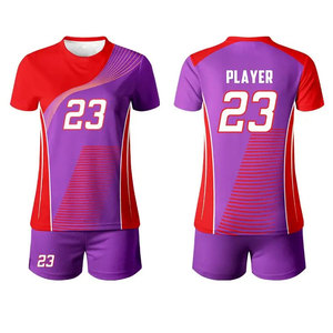 Meilleur ensemble d'uniformes de volleyball unisexe sur mesure respirant avec des techniques imprimées pour votre propre style - Product Image 2