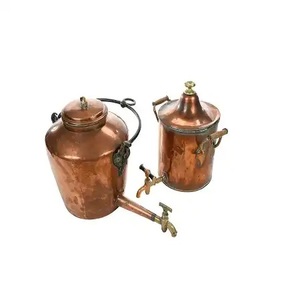 Eye Catching Design Copper Water Container with Lid Anti-corrosion Coating & Hand Grip-for Kitchen Home Hotels Restaurants Decor - Product Image 2