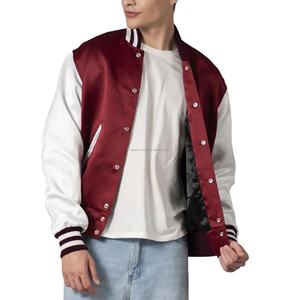 Proveedor Mayorista de Chaquetas Varsity Americanas Vintage Personalizadas, Unisex, con Parches, Transpirables, Brillantes y Ligeras, para Equipos de Béisbol - Product Image 1