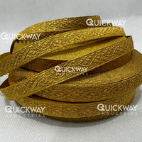 Qualité supérieure 25mm fil d'or dentelle vélin 2 gallons tresse tresses métalliques ruban à coudre or rang rayures passementerie