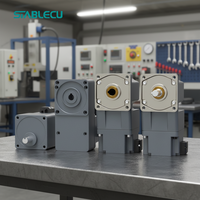 Motor de Control de Velocidad sin Escobillas PMSM de 40W-1KW con Caja de Cambios Tipo L / Eje Paralelo / Diseño de Ángulo Recto para Maquinaria de Automatización
