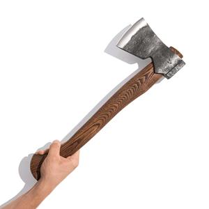 Hacha vikinga de acero al carbono con mango de madera de Fresno, herramienta de supervivencia DIY perfecta, regalo para padres, padrinos de boda, maridos, regalo. - Product Image 3