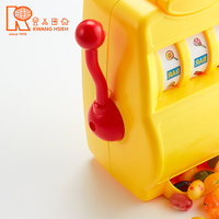 Bonbons promotionnels de haute qualité Kwang Hsieh, machine à sous jackpot jaune, couleurs personnalisables, chocolats sucrés, chewing-gums, jouets