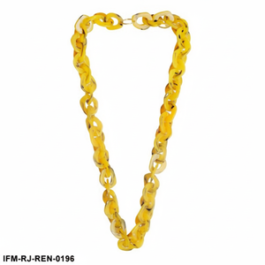 Collier tendance en résine avec pendentif en tranches d'orange séchées, bijoux d'été vibrants, cadeau botanique fait main pour elle - Product Image 1