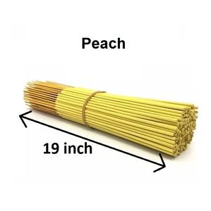 Bâtonnets d'encens 19 pouces Top vente de bâtons d'encens naturel pêche approvisionnement en vrac (jaune) - Product Image 1