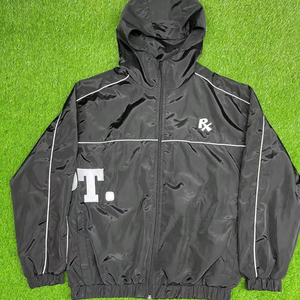 Tracksuit Nylon Custom Waterproofing Sweatsuit Embroidery <b>Zip</b> up Suit Flared Zipper Pants and Jacket 100% Nylon Tracksuit - Product Image 1