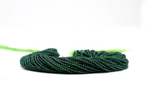 Color Esmeralda Hydro Quartz Rondelle Micro Faceted Beads 2mm, 3mm, 4mm Shiny Round Hydro Bead Cuentas sueltas para la fabricación de joyas - Product Image 6