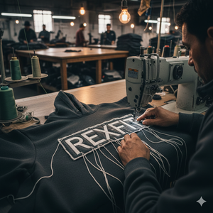 เสื้อฮู้ดซิปผู้ชาย Rexfit Sports พร้อมลายปักแบบดิสเทรส |   เสื้อสเวตเชิ้ตมีฮู้ดผ้าฟลีซพรีเมียม |   เสื้อผ้าสตรีทแวร์ประจำวัน ดีที่สุดสำหรับฤดูหนาว - Product Image 4