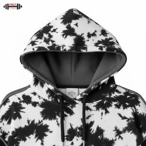 2025 alta calidad en blanco recortado hombres Invierno Polar algodón Regular Fit Pullover Hoodie 300gsm Anti-Pilling transpirable a prueba de viento - Product Image 4