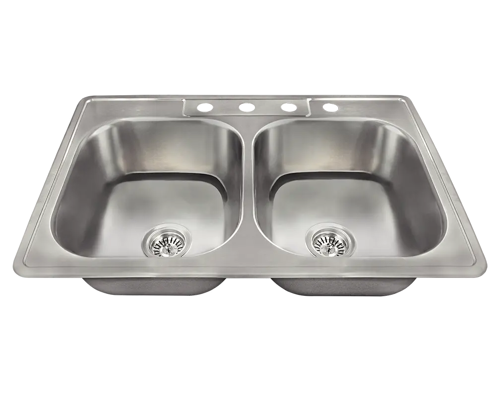 Best Selling Premium Quality Double Bowl Sink T3322A9 Material with Stainless Steel Kitchen Sink Easy Install and Cleaning