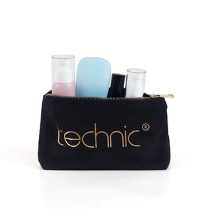 Impression personnalisée de fermeture à glissière de sac de cosmétiques en toile de coton de qualité supérieure - Product Image 2