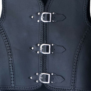 Chaleco de Cuero para Hombre, Última Novedad, Personalizado, de Cuero Genuino, Cortavientos, Transpirable, de Primera Calidad, Ajustado, Sin Mangas, para Invierno - Product Image 3