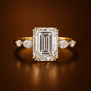 Anillo de Compromiso Personalizado para Mujer, Oro Sólido de 14K, Diamante de Corte Pera de 2.00 Quilates, Certificado IGI, Estilo Religioso para Bodas y Fiestas, Joyería Fina - Product Image 5