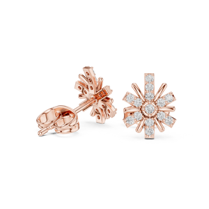 Pendientes de diamantes redondos de lujo, diamantes cultivados en laboratorio, joyería elegante Ideal para bodas, fiestas y uso diario - Product Image 3