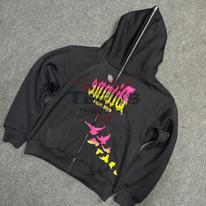 เสื้อฮู้ดมีซิปสำหรับผู้ชายแบบเต็มใบ2026ผ้าคอตต้อน100% แขนยาวระบายอากาศได้ดีสำหรับฤดูหนาว - Product Image 5