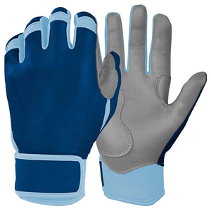 Gants de frappe de baseball robustes à manchette courte, fermeture Velcro réglable, gants d'entraînement de frappe de baseball, logo personnalisé - Product Image 1