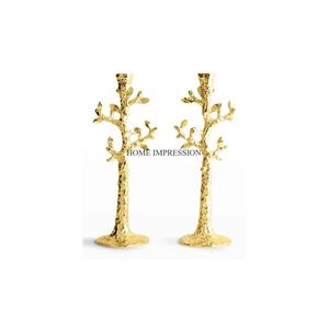 เชิงเทียนทองเหลืองชุบทองชุดเชิงเทียน2ชิ้น - Product Image 6