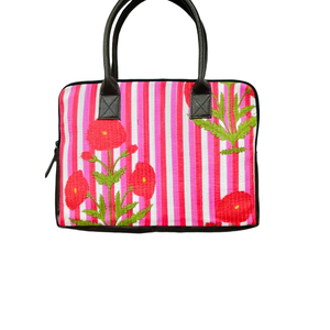 Sac fourre-tout décontracté grand format Jaipuri pour ordinateur portable, étanche, avec fermeture éclair en tissu, pour le travail et le transport d'ordinateurs - Product Image 2