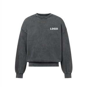 Sudadera con capucha y logotipo personalizado de alta calidad con hombros caídos, peso pesado, 100% algodón, 480gsm, para hombre, básico, mezcla de algodón - Product Image 1