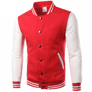 Chaqueta de lana Versity para hombre, servicio OEM, personalizada, de secado rápido, transpirable, de talla grande, con cuello levantado, ropa de calle para adultos - Product Image 1