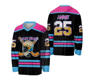 Uniformes de Hockey sobre Hielo Personalizados de Primera Calidad, Transpirables, 100% Poliéster, que Absorben la Humedad, Diseño Personalizado, Venta al Por Mayor de Fábrica - Product Image 1