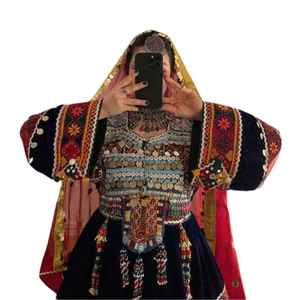 ชุดเดรสอัฟกันสำหรับผู้หญิงชุดเดรสงานปาร์ตี้และงานแต่งงานดีไซน์ใหม่ - Product Image 3