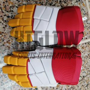 HI-GLOW SPORTS INTERNATIONAL Gants de hockey sur glace ajustables de haute qualité avec fermeture à pression, rembourrage personnalisé et design avec nom d'équipe - Product Image 6